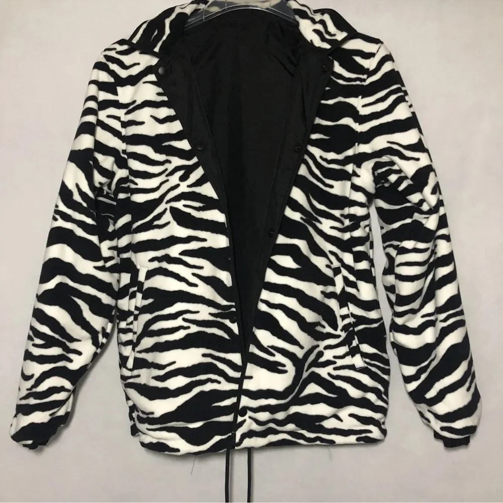 Nike Reversible Zebra Print Fleece‎ Jacket